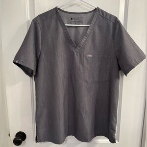 Figs Catarina One-Pocket Scrub Top Graphite XL